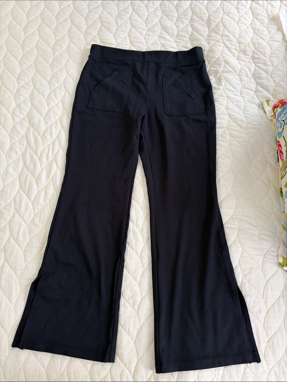 Maeve Black Pull-On Waistband Pants